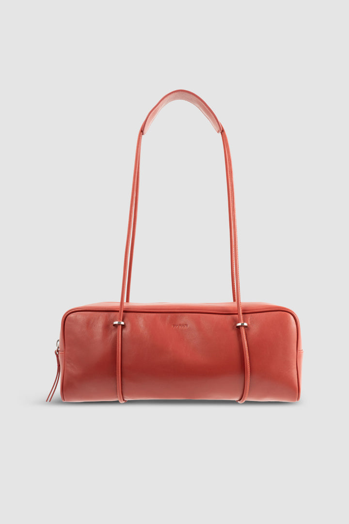 Kimberly Blood Red Nappa Leather Shoulder Bag