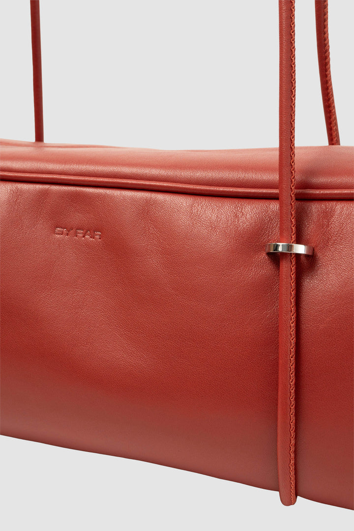 Kimberly Blood Red Nappa Leather Shoulder Bag