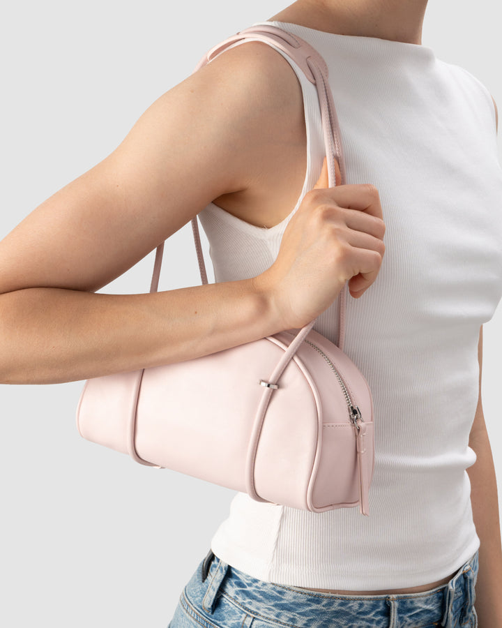 Kimberly Bowler Baby Pink Nappa Leather Top-Handle Bag