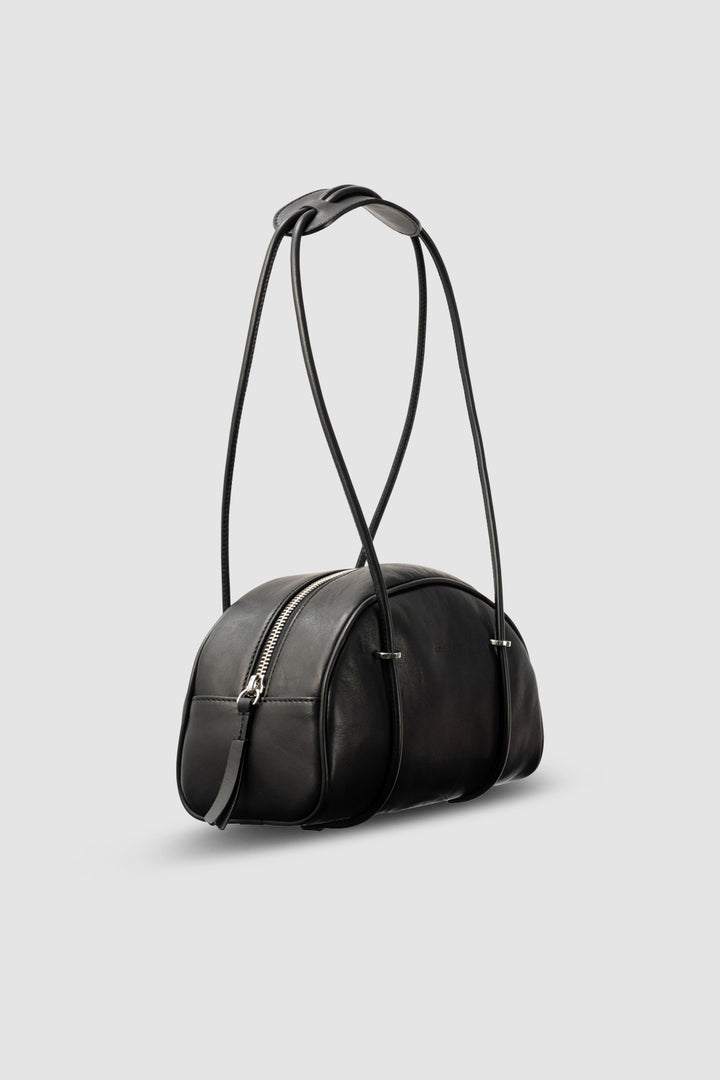 Kimberly Bowler Black Nappa Leather Shoulder Bag