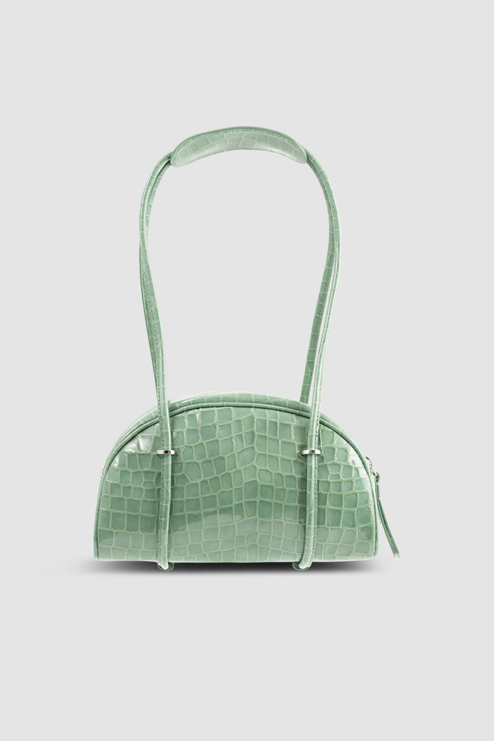 Kimberly Bowler Fresh Croco Embossed Leather Shoulder Bag