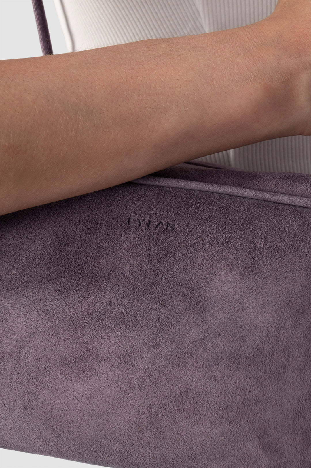 Kimberly Deep Purple Suede Leather Shoulder Bag