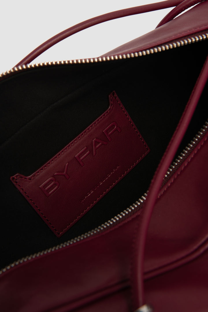 Kimberly Sour Cherry Nappa Leather Shoulder Bag