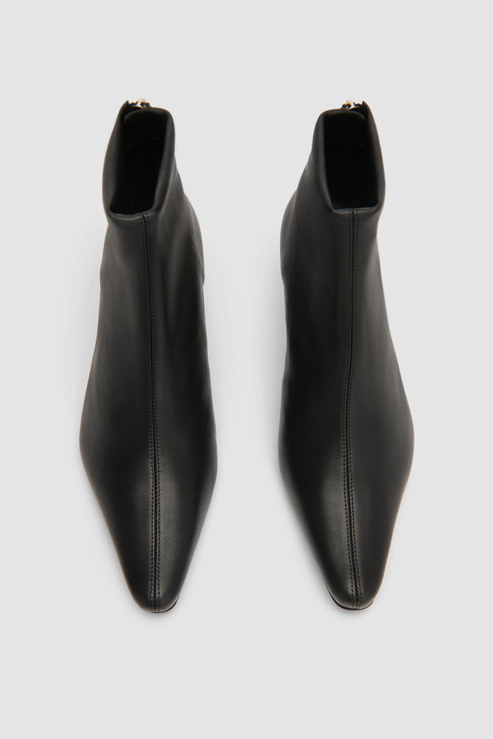 Kitten Stevie 22 Black Stretch Nappa Leather Ankle Boot