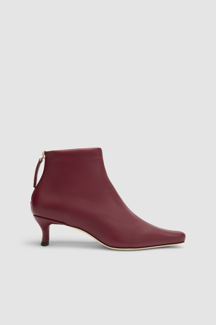Kitten Stevie 22 Sour Cherry Stretch Nappa Leather Ankle Boot
