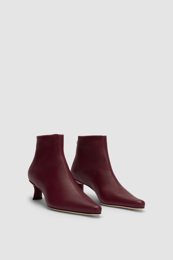 Kitten Stevie 22 Sour Cherry Stretch Nappa Leather Ankle Boot