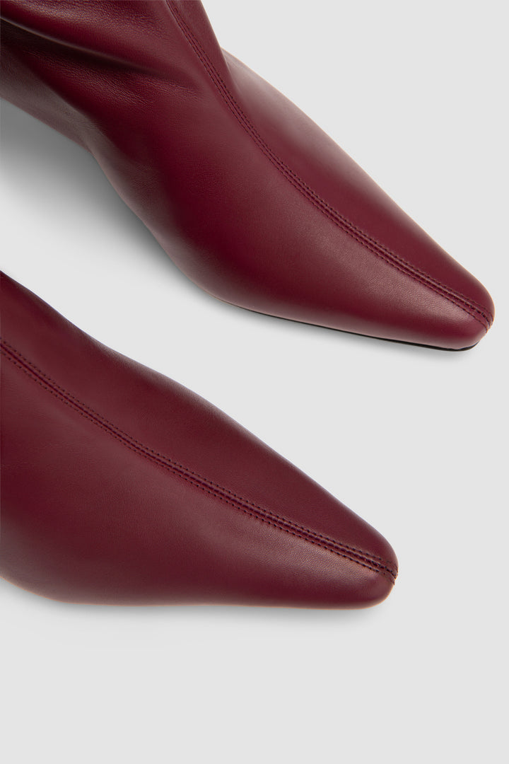 Kitten Stretch Stevie Sour Cherry Nappa Leather Boot