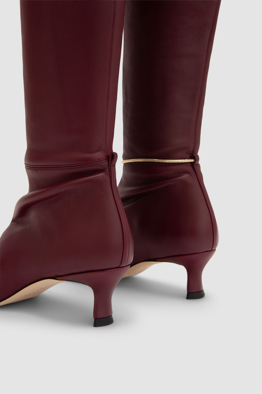 Kitten Stretch Stevie Sour Cherry Nappa Leather Boot