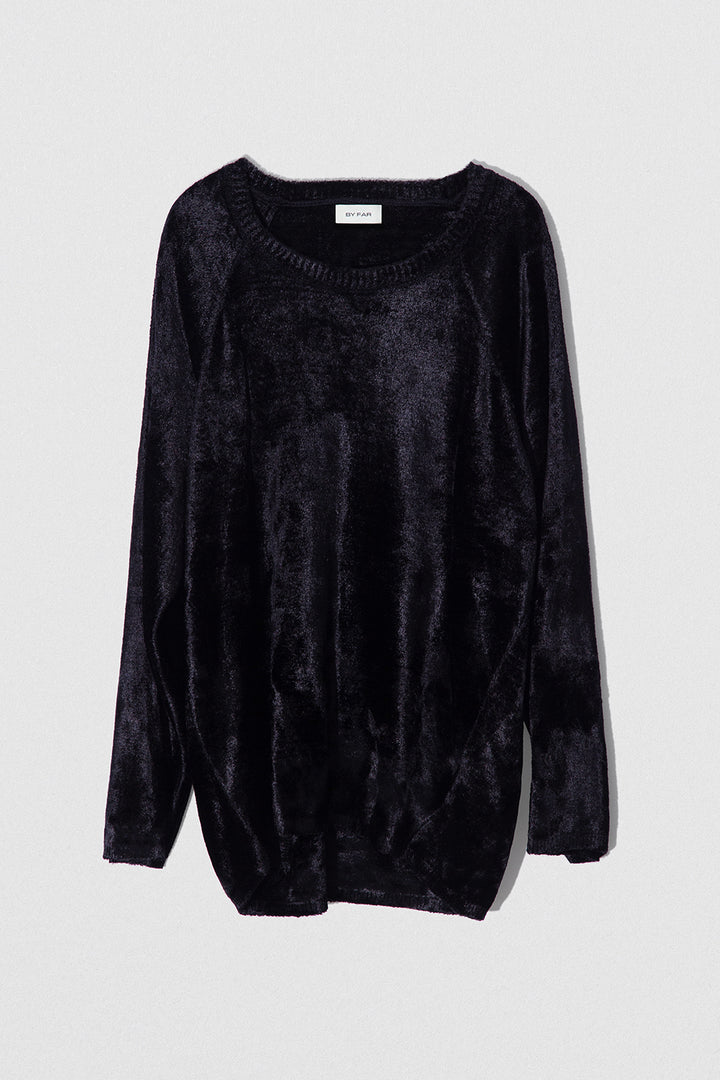 Lucille Sweater Black Velvet Knit