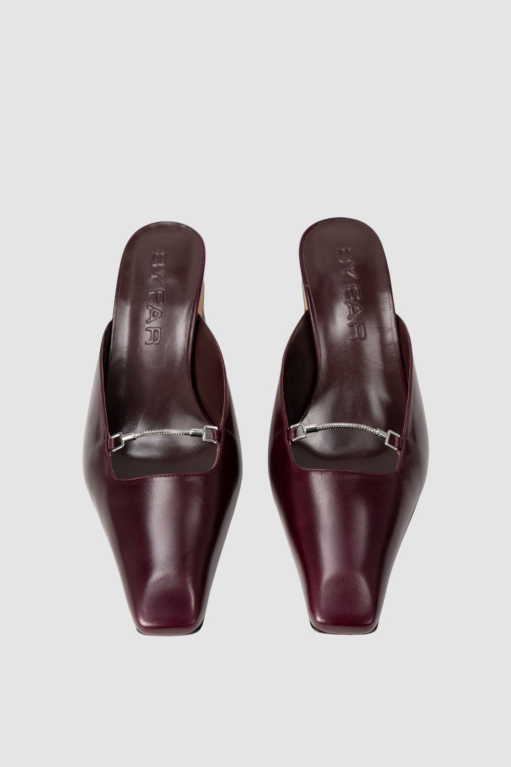 Leda Grape Calf Leather Mule