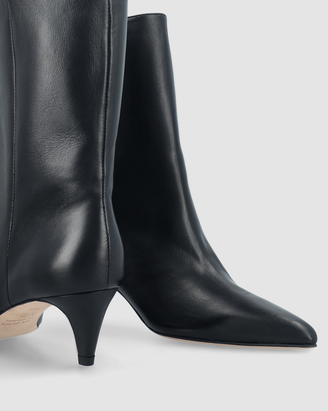 Lysander Black Lamb Nappa Leather Ankle Boot