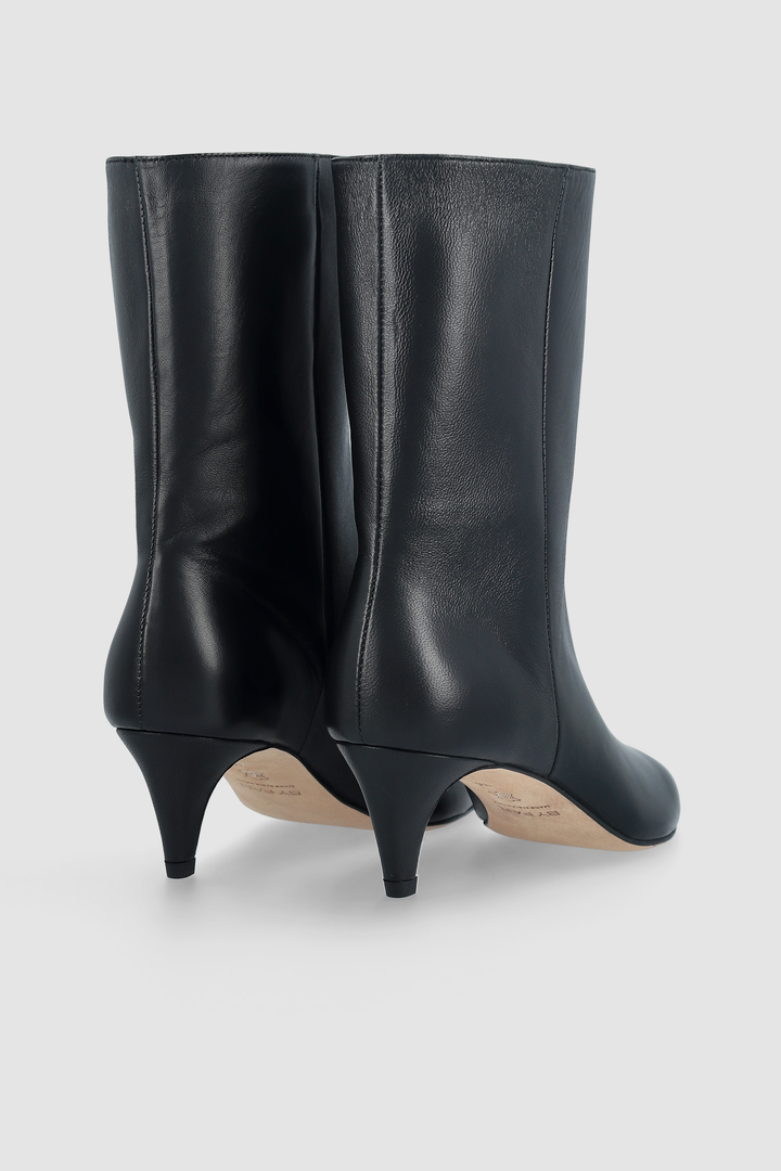 Lysander Black Lamb Nappa Leather Ankle Boot