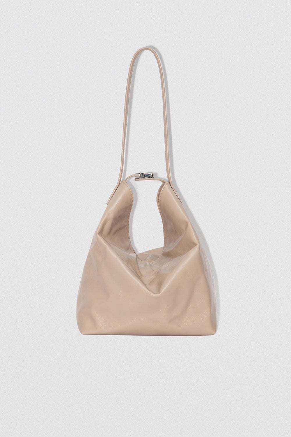 Maxi Bea Dryland Creased Calf Leather Hobo Bag