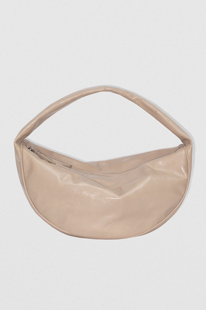 Maxi Cush Dryland Creased Calf Leather Shoulder Bag