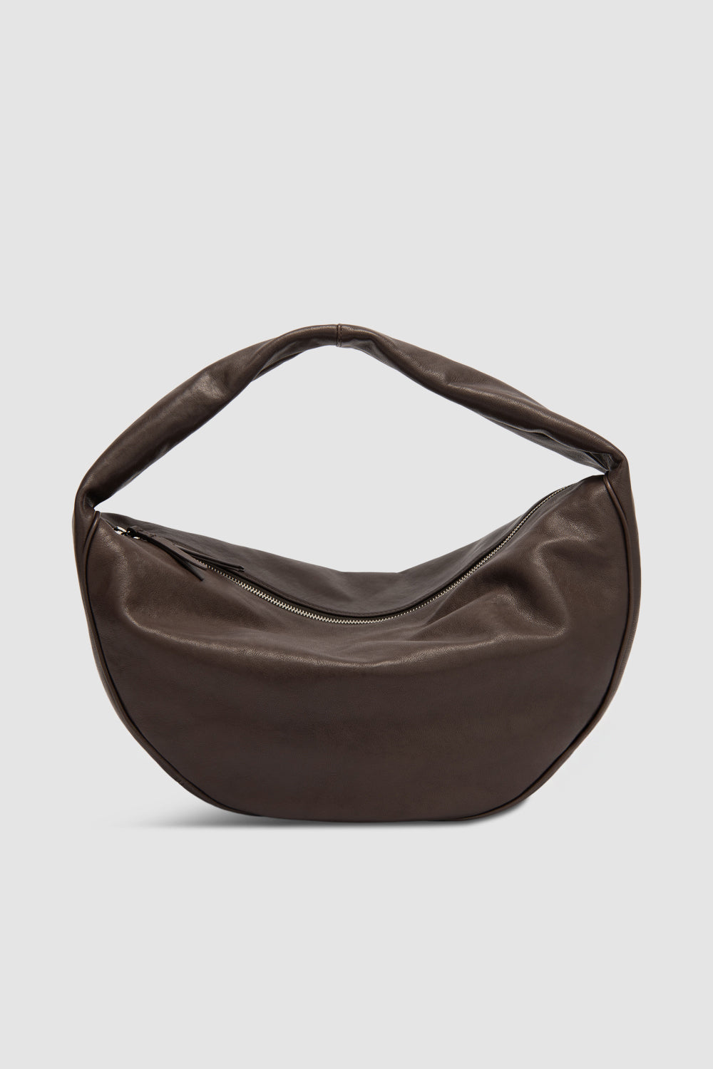 Maxi Cush Ristretto Washed Leather Shoulder Bag