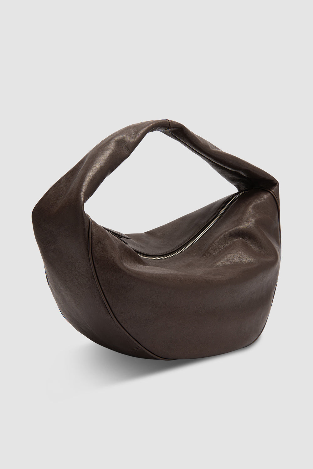 Maxi Cush Ristretto Washed Leather Shoulder Bag