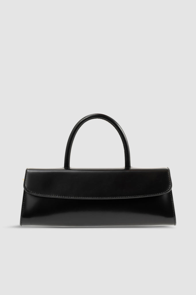 By far ミニバッグ　バッグ MiniLongaBlackSemiPatentLeathe