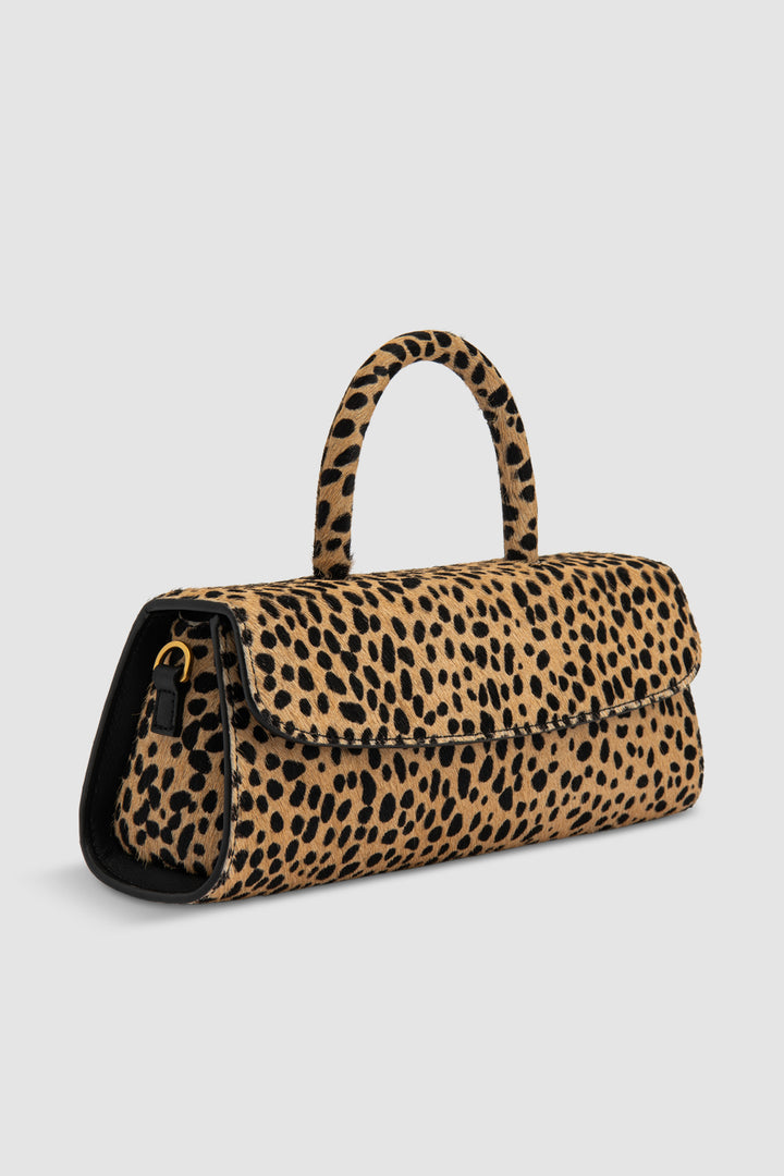 Mini Longa Pony Hair Top-Handle Bag