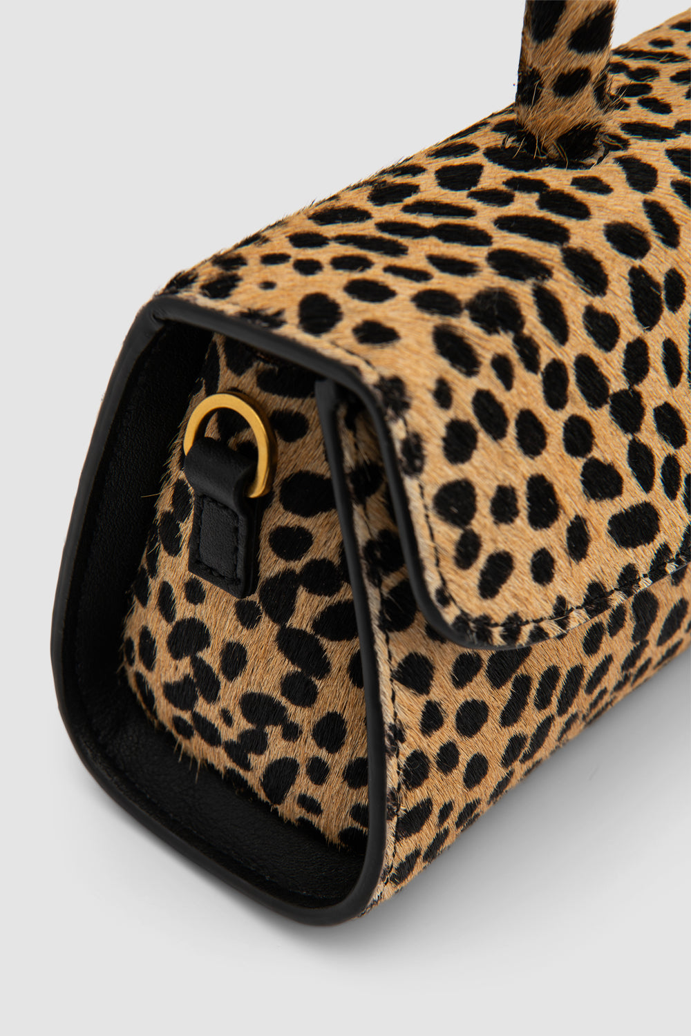 Mini Longa Pony Hair Top-Handle Bag