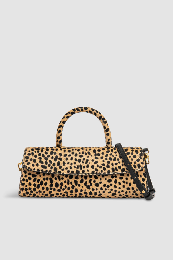 Mini Longa Pony Hair Top-Handle Bag