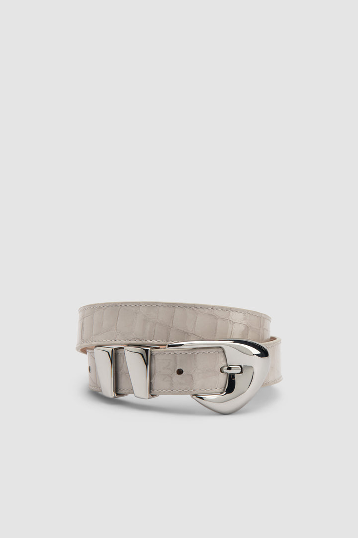 Moore Croco Embossed Belt