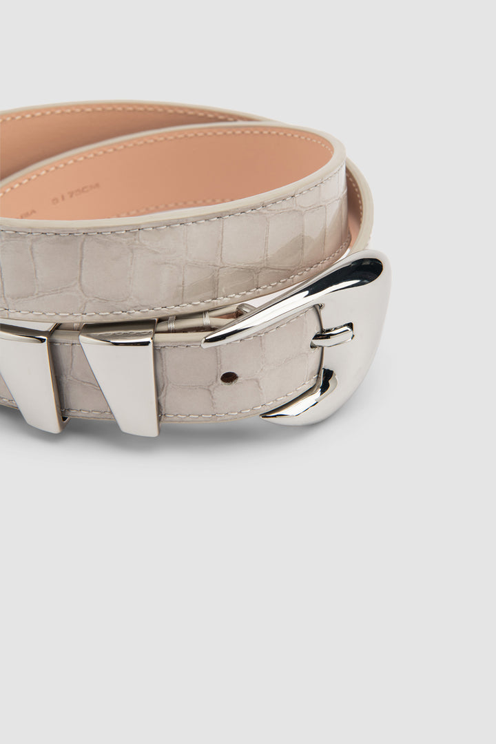 Moore Croco Embossed Belt