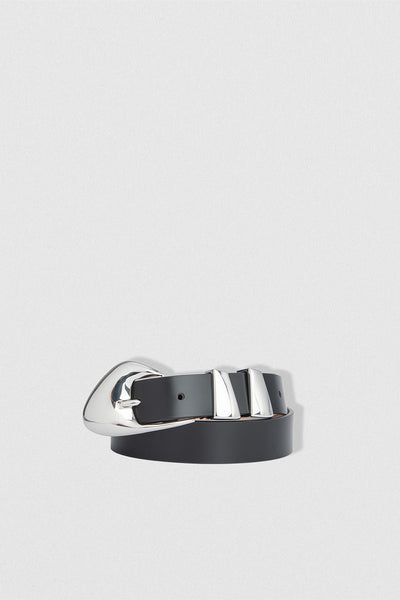 小物 GOOD GRIEF Border Belt Side-by-Side Framer Gunmetal Belt (Ready-to-Ship) - Badger