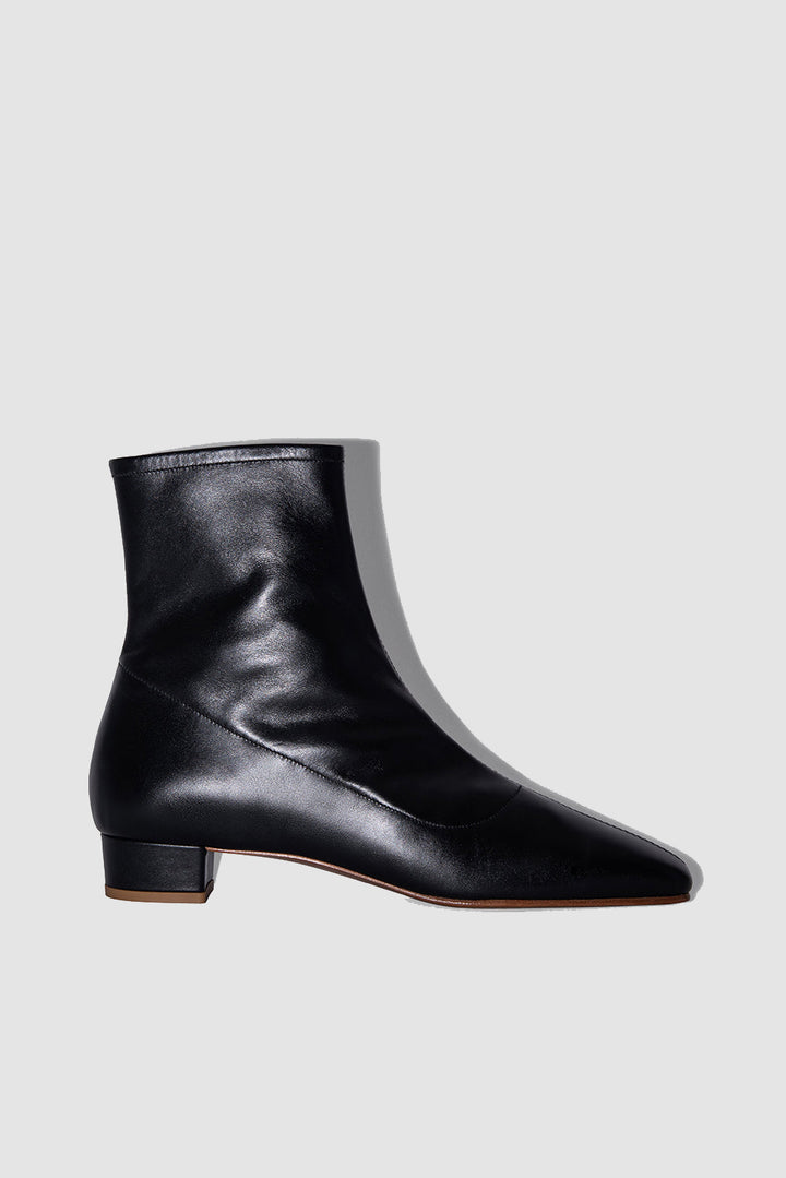 Este Black Leather Ankle Boot