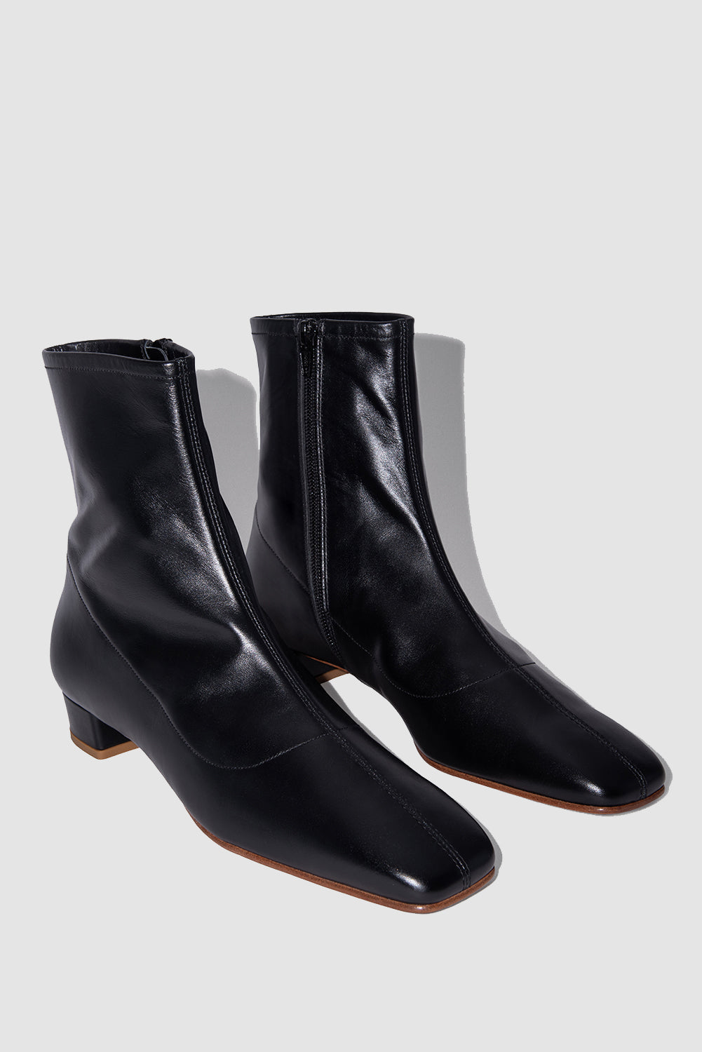Este Black Leather Ankle Boot