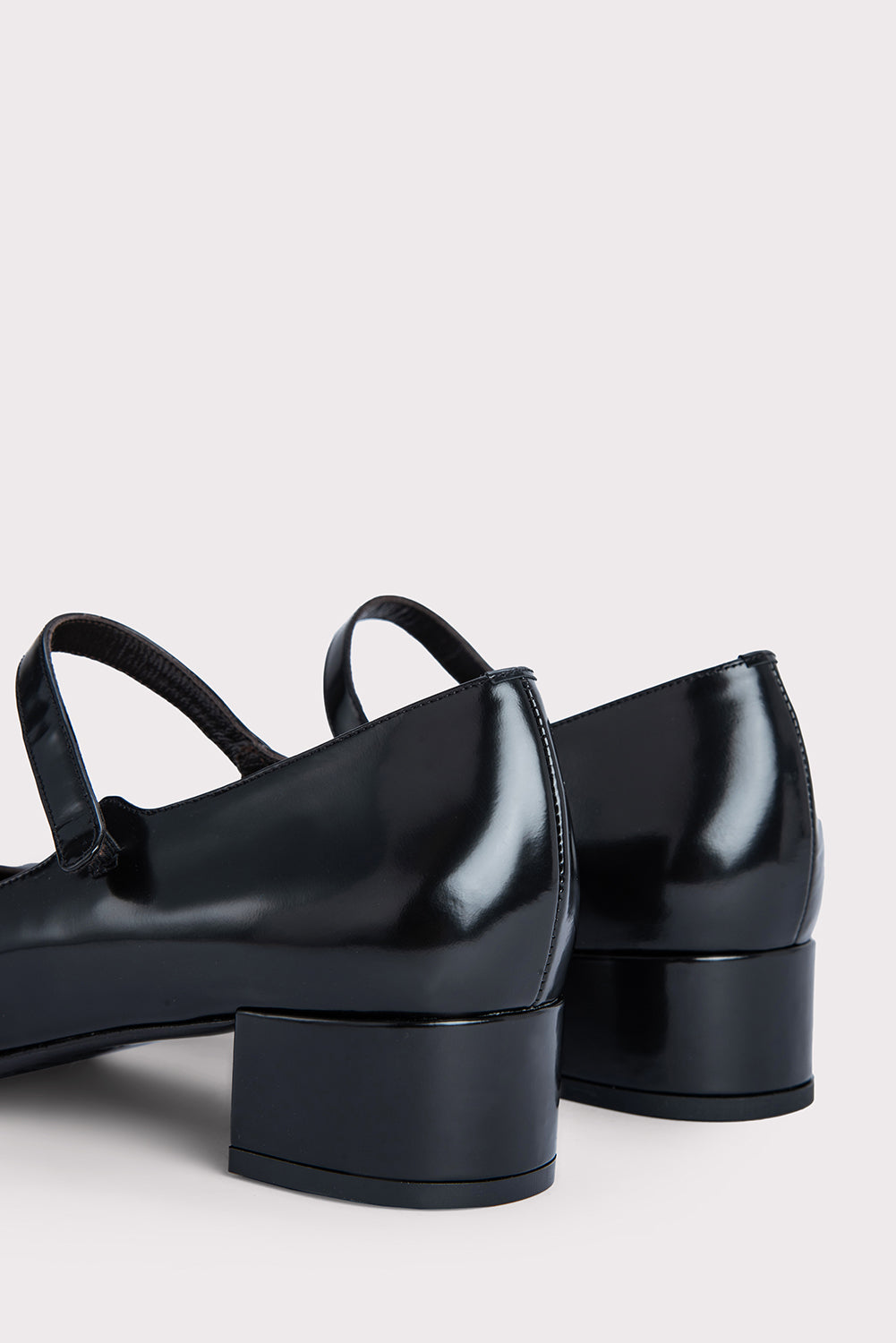 Ginny Black Semi Patent Leather