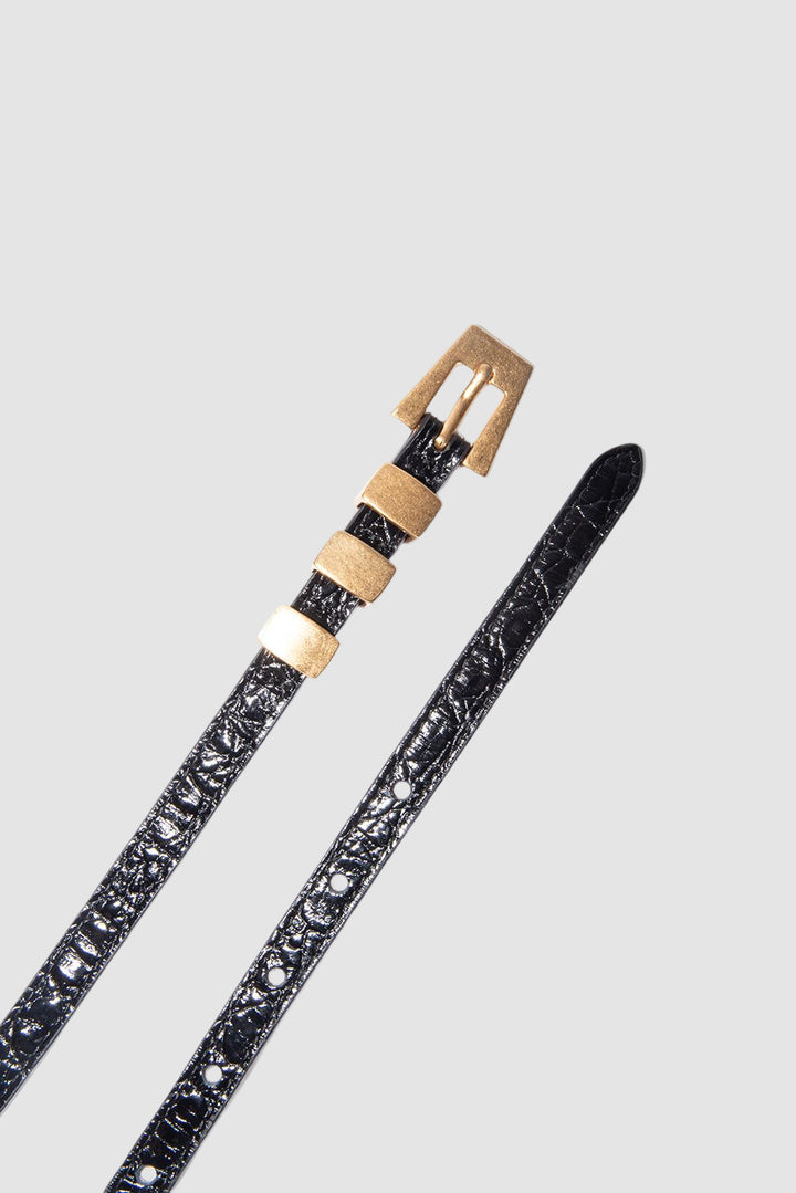 Vic Croco Embossed Belt