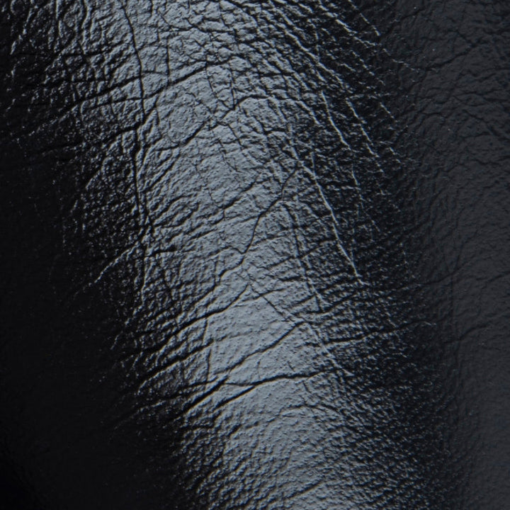 Viva Black Creased Leather Pump