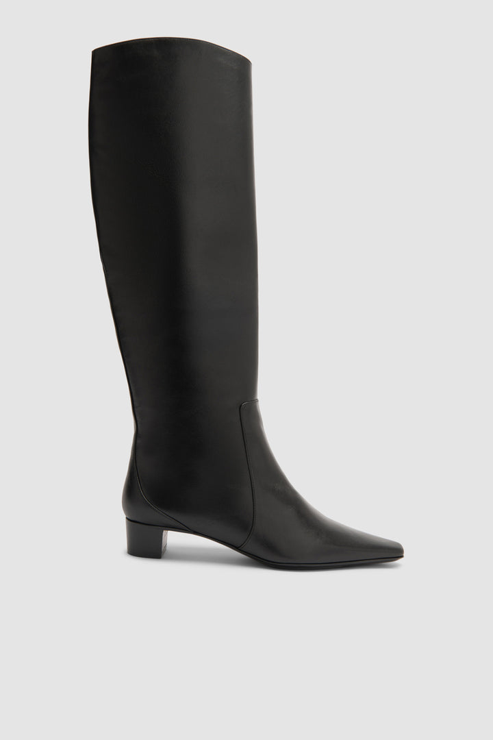 Pascal Black Nappa Leather Knee-High Boot