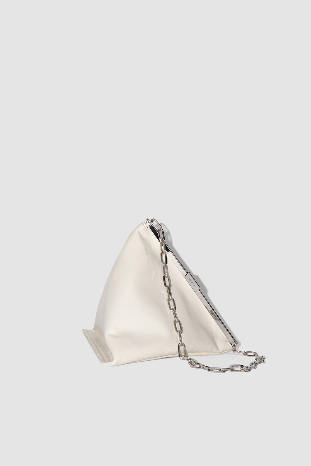 Prisma Limewash Creased Leather Top-Handle Bag