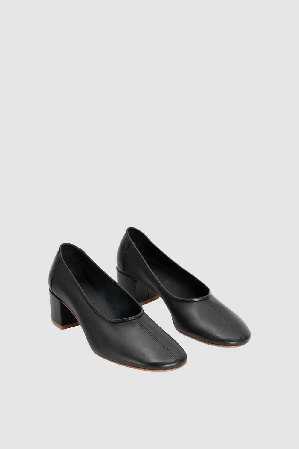 Prudence 45 Black Nappa Leather Ballet-Style Pump