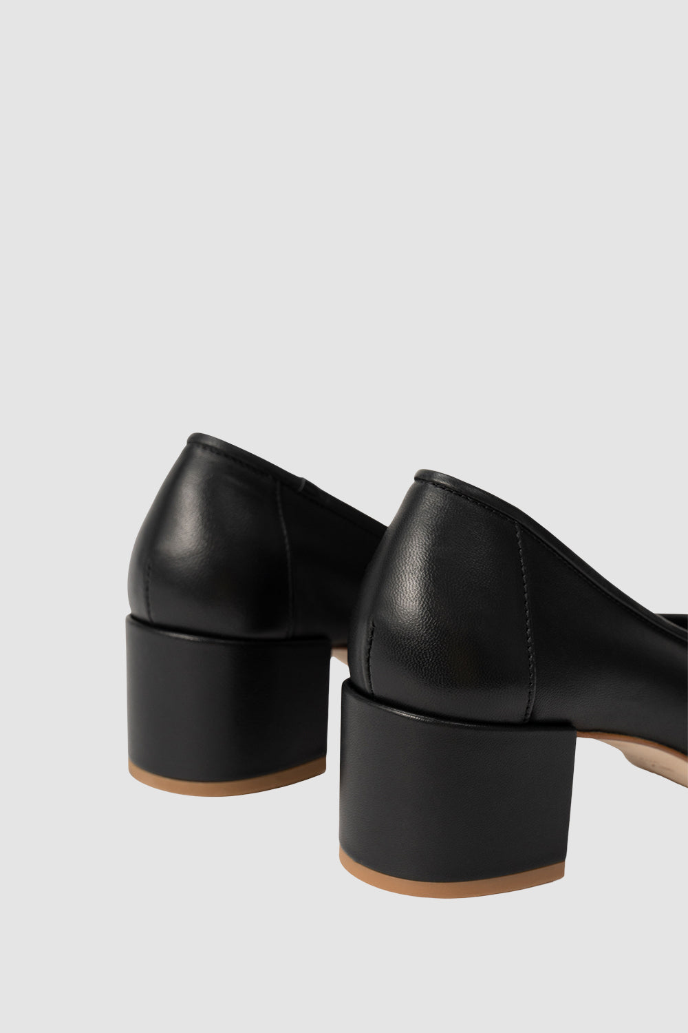 Prudence 45 Black Nappa Leather Ballet-Style Pump