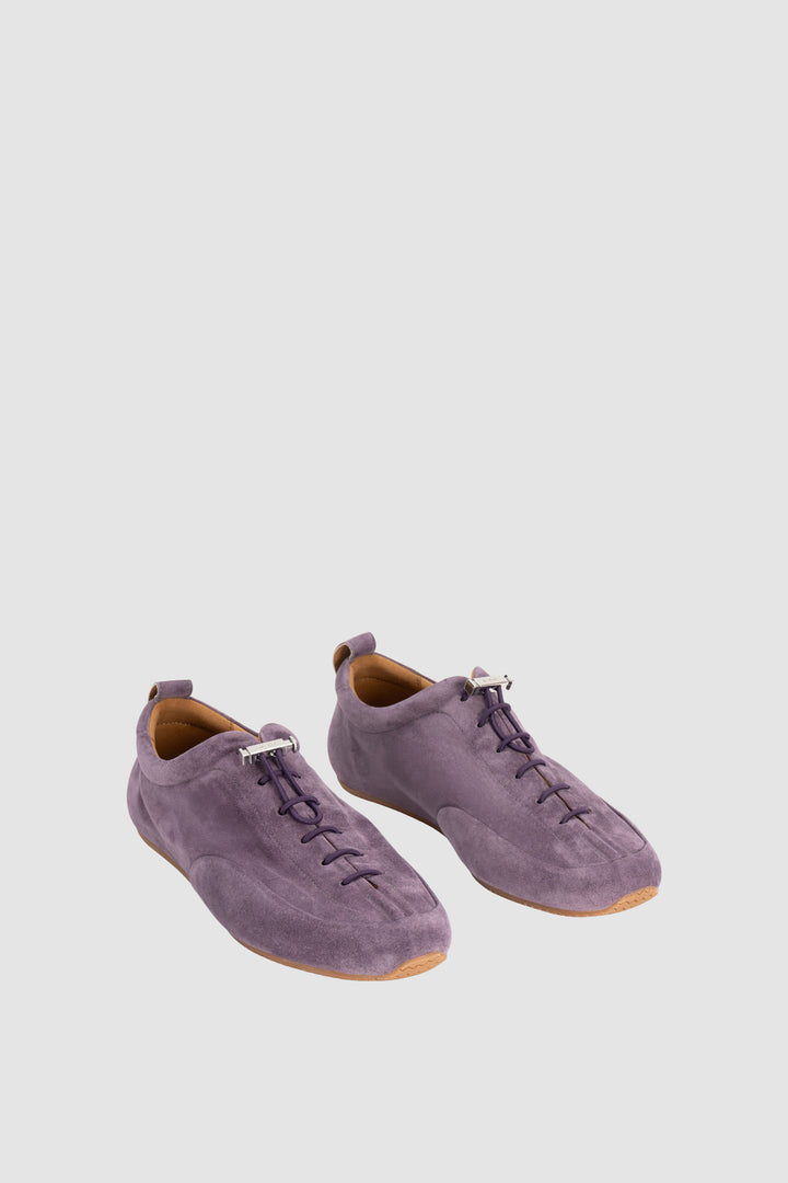 Prudent Deep Purple Suede Leather Sneaker