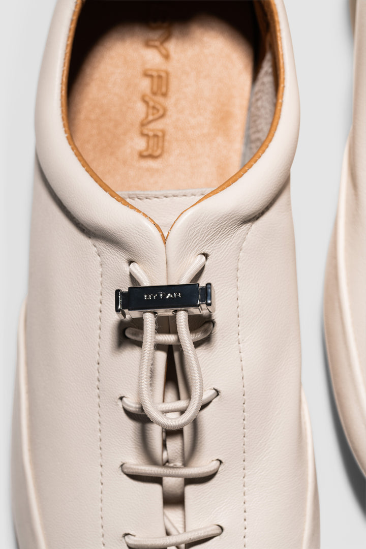 Prudent White Nappa Leather Sneaker