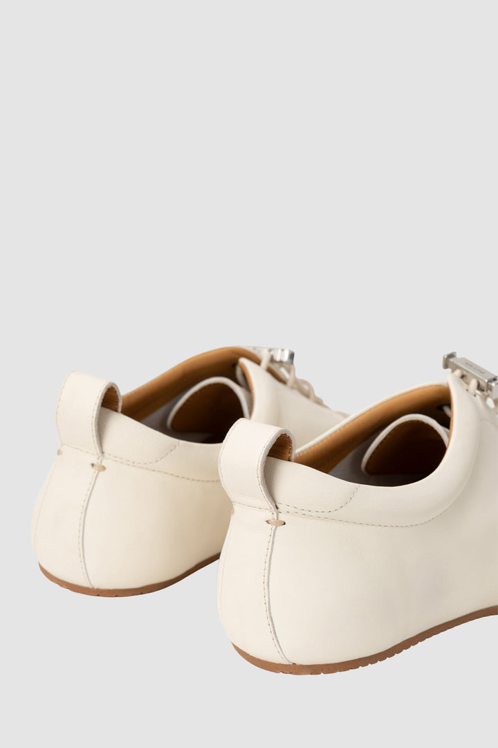 Prudent White Nappa Leather Sneaker