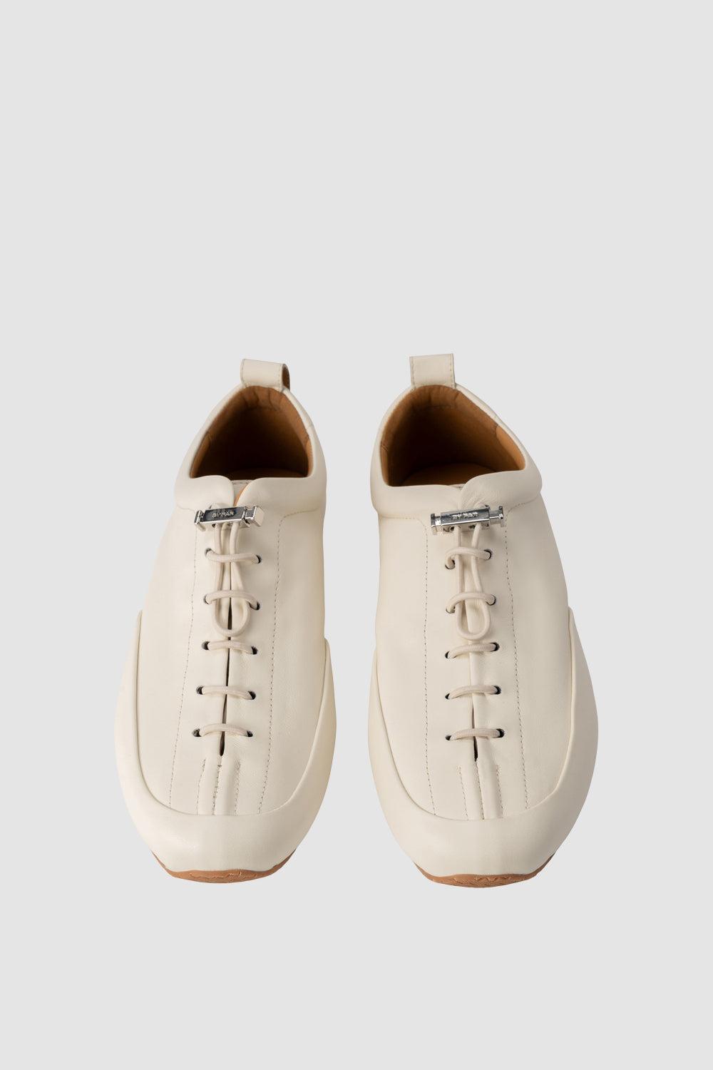 Prudent White Nappa Leather Sneaker