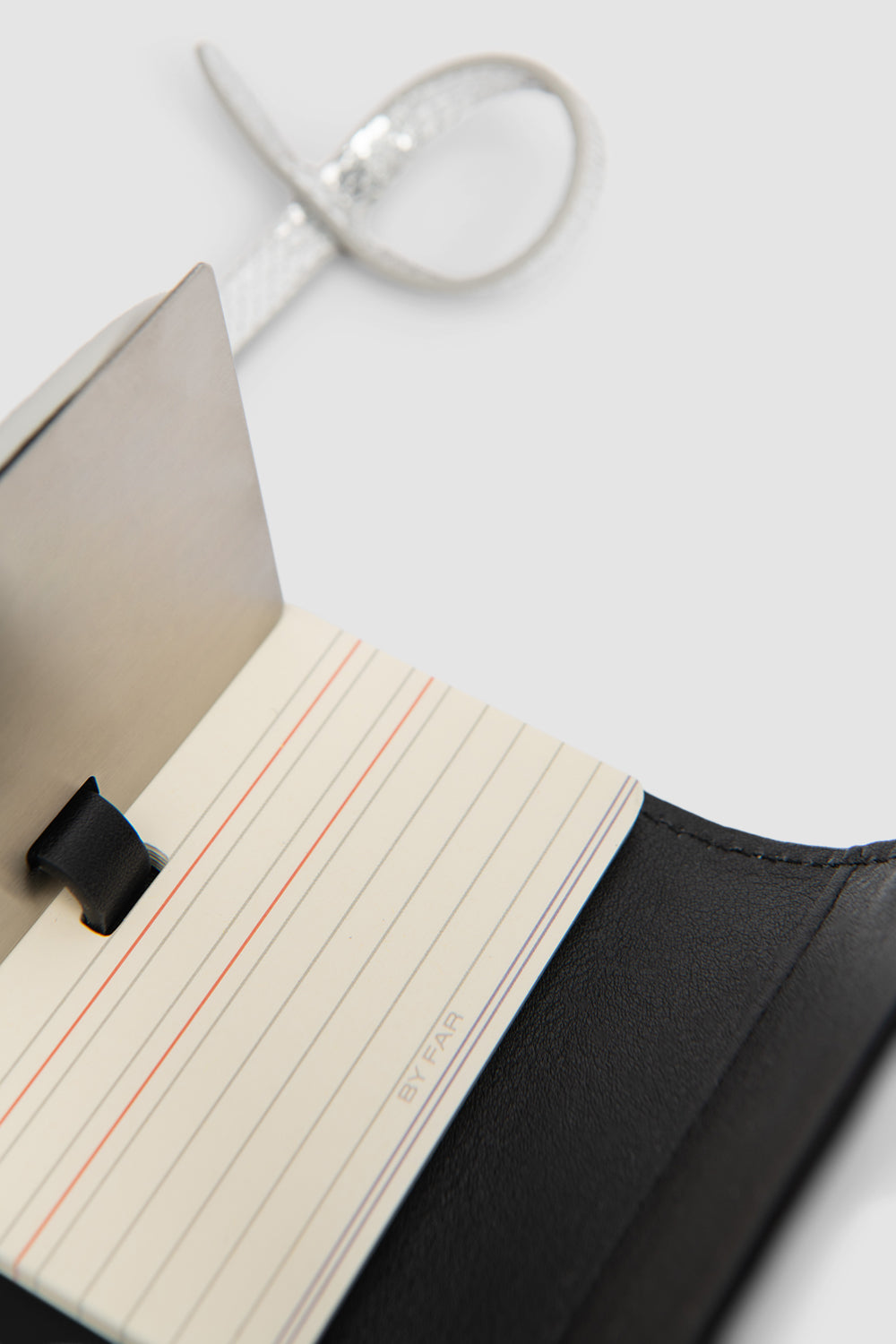 Mini Mini Silver Disco Leather Charm