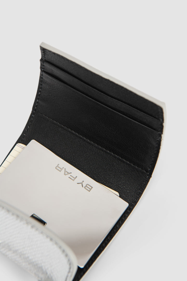 Mini Mini Silver Disco Leather Charm