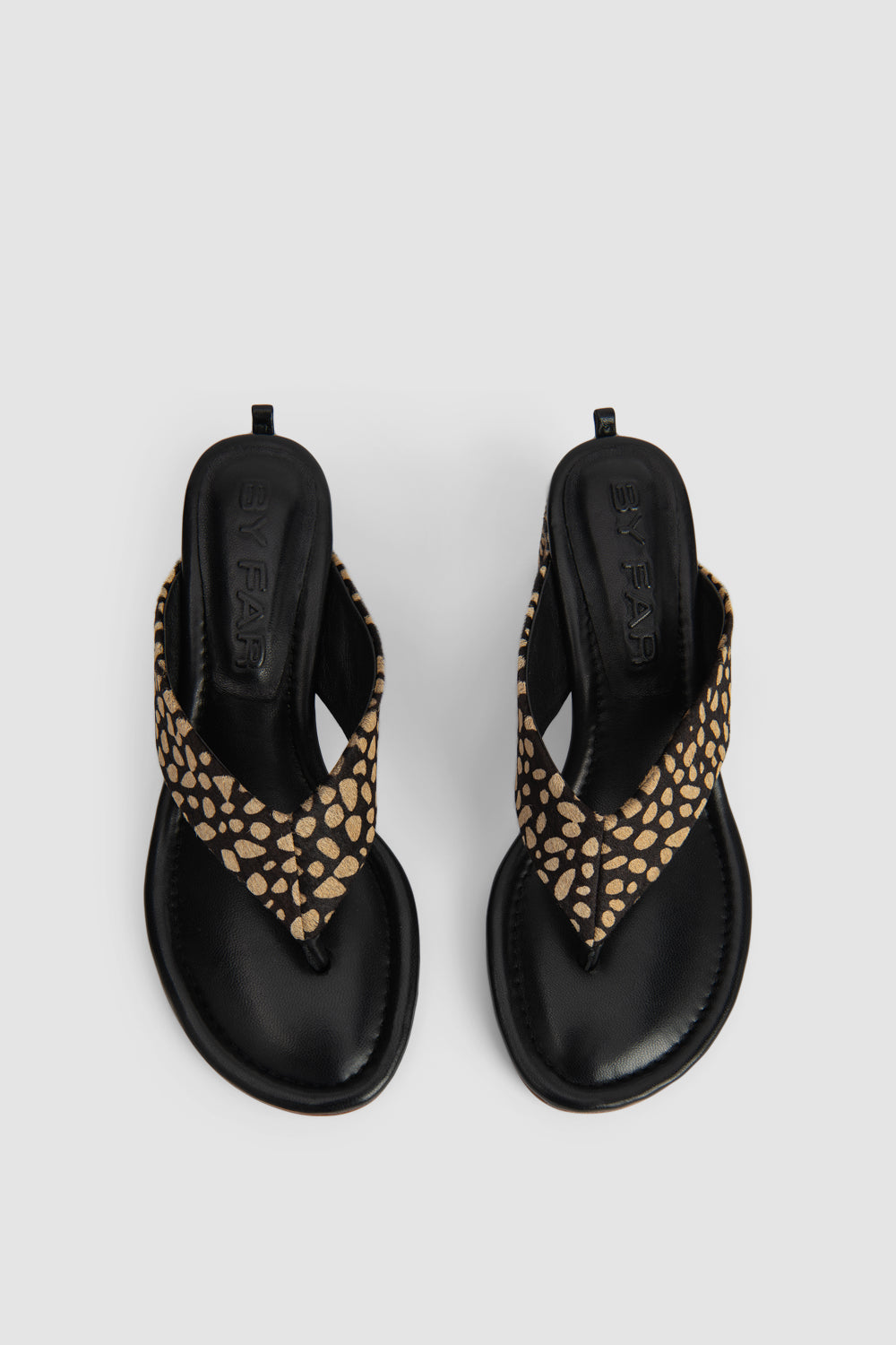 Dasha Heel Black Cheetah Pony Hair