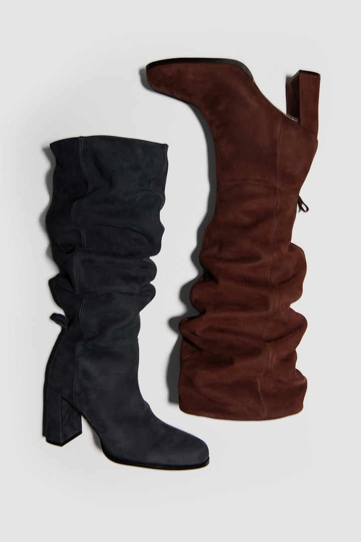 Zoe Nubuck Knee-High Boot