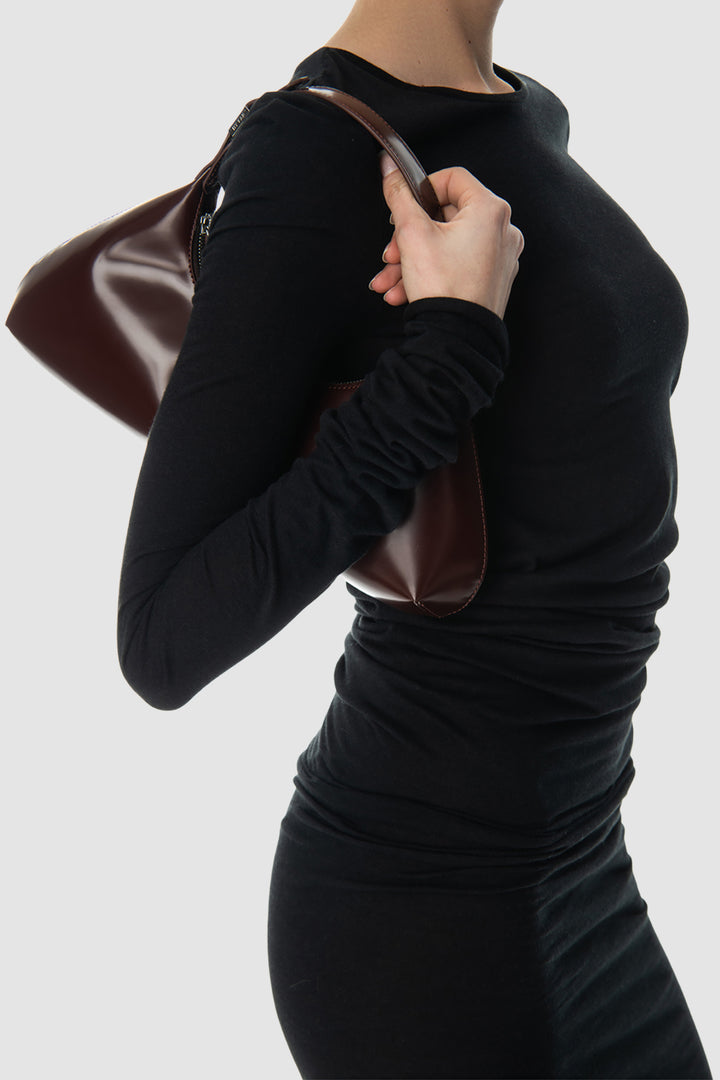Amberette Semi Patent Top-Handle Bag