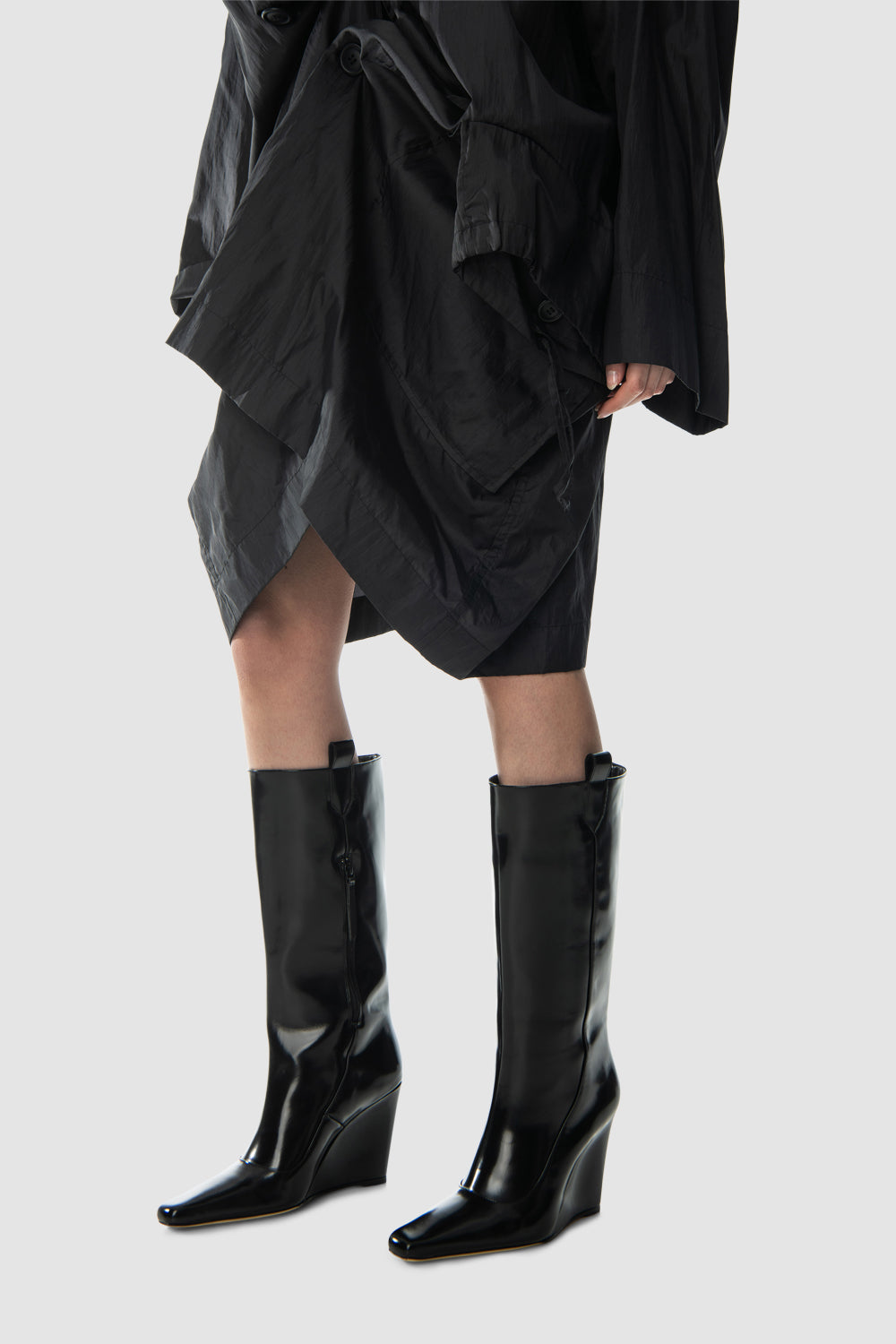 Drama Semi Patent Knee-High Boot
