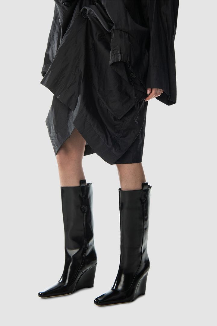 Drama Semi Patent Knee-High Boot