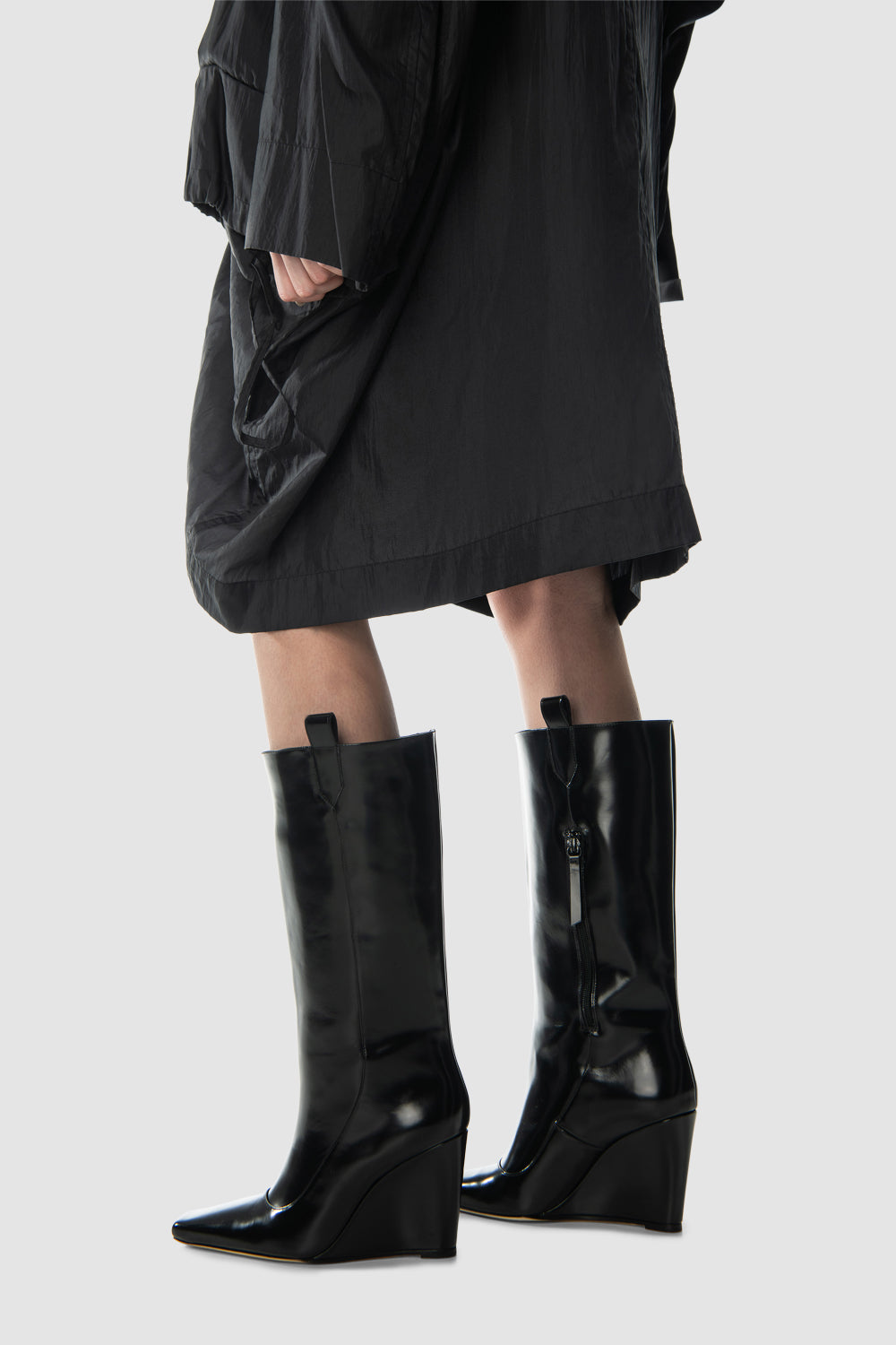 Drama Semi Patent Knee-High Boot