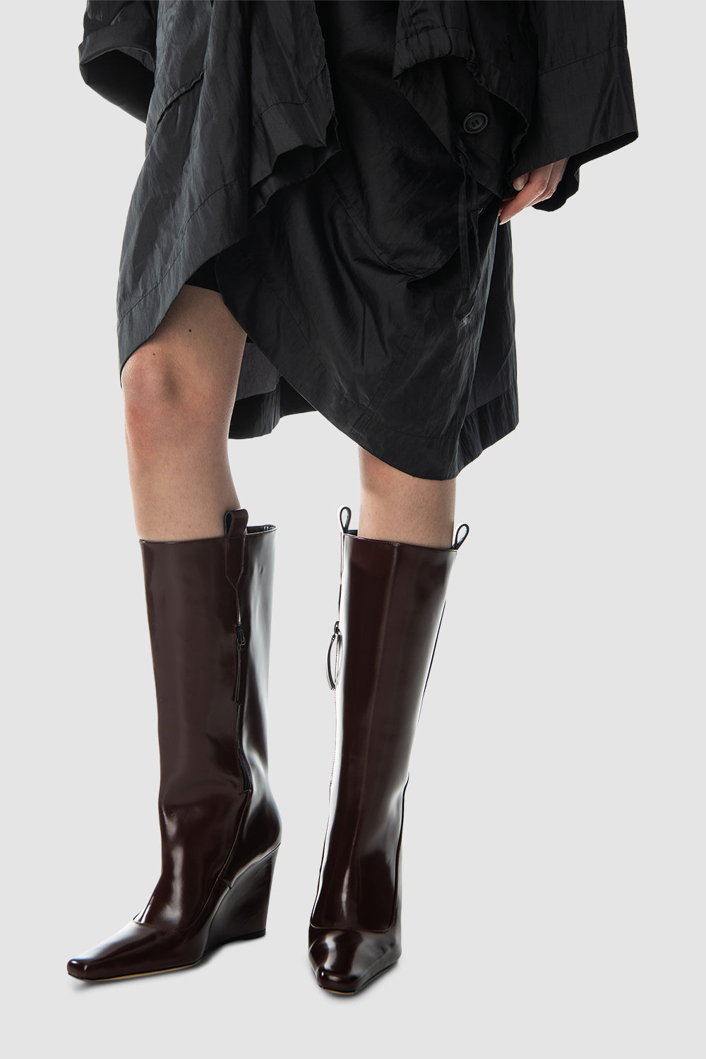 Drama Semi Patent Knee-High Boot
