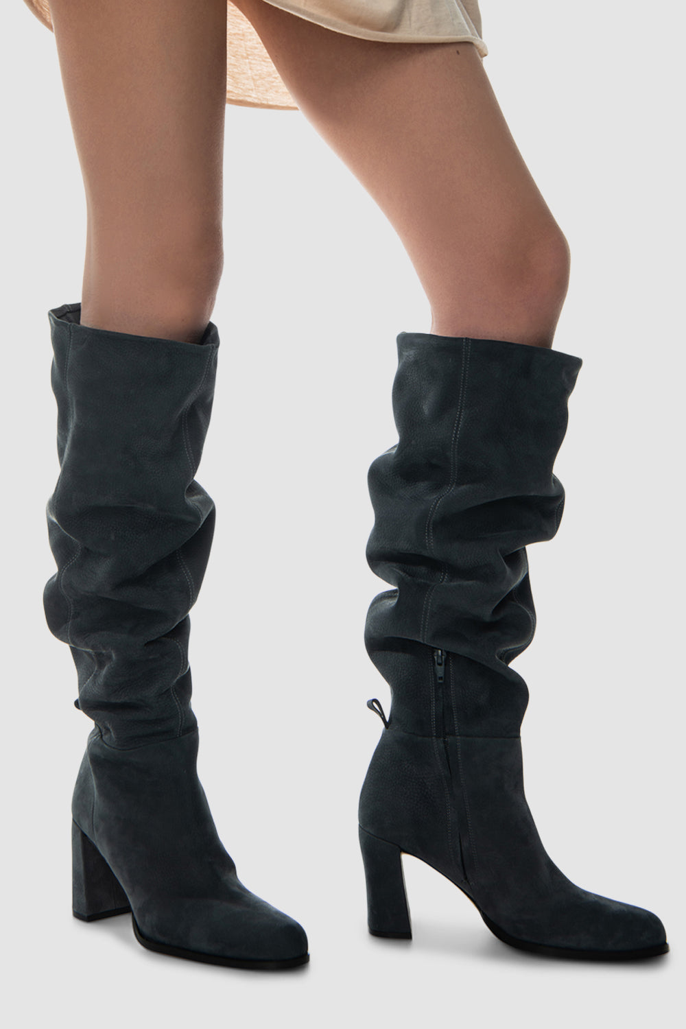 Zoe Nubuck Knee-High Boot